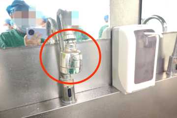 外科洗手溅一身的水可以加装防喷溅的水龙头吗？
