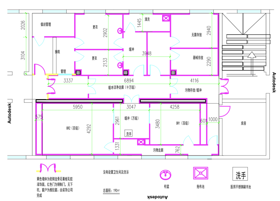 层流手术室平面图