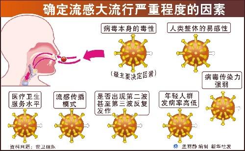 确定流感大流行严重程度的因素