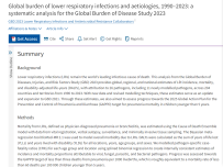 下呼吸道感染及病原学全球最新数据发布