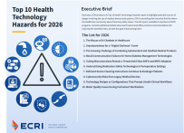ECRI 发布2026年 医疗技术风险 top 10