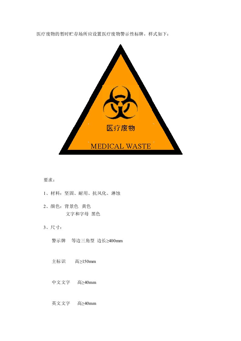 医疗废物暂存点标识有问题么