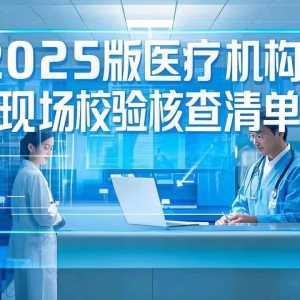 北京市院感质控中心（2025版）医疗机构现场校验核查清单